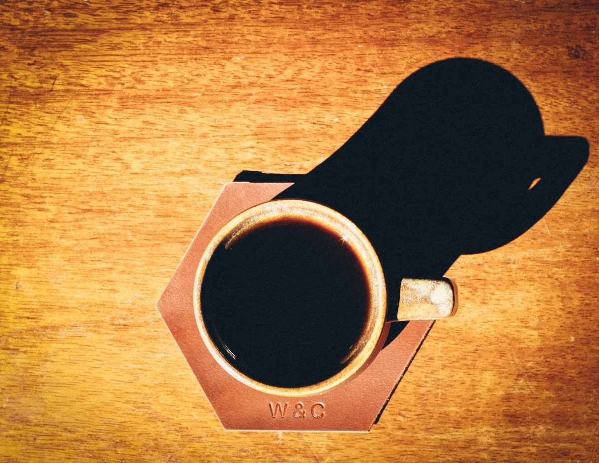 Wood & Co x Farlands Leather Coasters – Set of 4 - Wood and Co Coffee