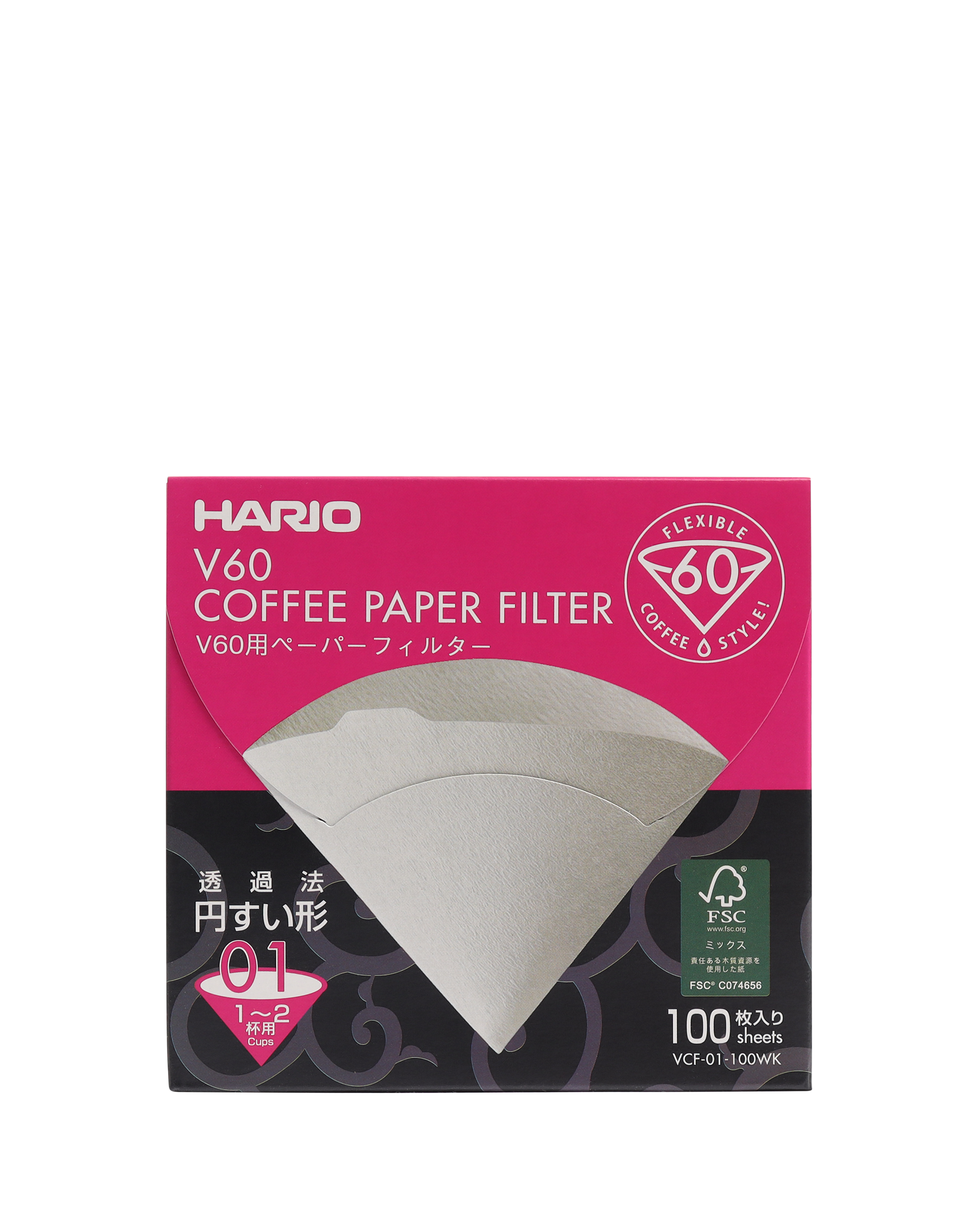 Hario V60 1 Cup White Papers (40PCS)