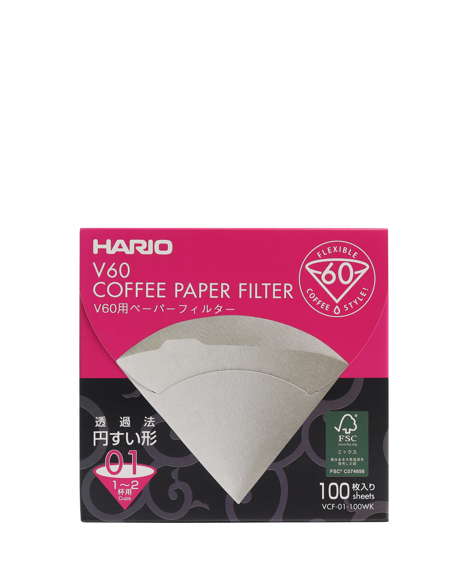 Hario V60 1 Cup White Papers (40PCS)